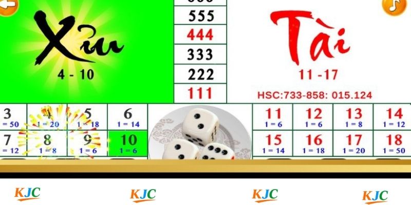 Tổng quan về các cửa cược trong game Tài Xỉu